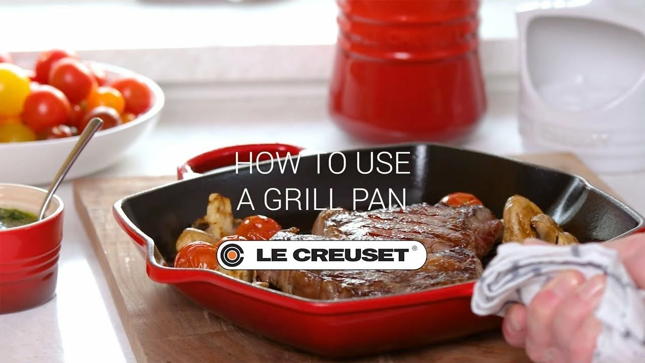 Le Creuset 9.5" Square Signature Enameled Cast Iron Grill Pan | Marseille Blue 10 Le Creuset 9.5" Square Signature Enameled Cast Iron Grill Pan | Marseille Blue - Image 8