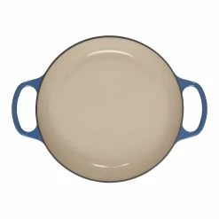 Le Creuset 2.25 Qt. Signature Braiser With Stainless Steel Knob | Noel (Marseille Blue) -Le Creuset Shop noelbraiser4