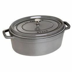 Staub 1 Qt. Oval Cocotte/Dutch Oven | Graphite Grey