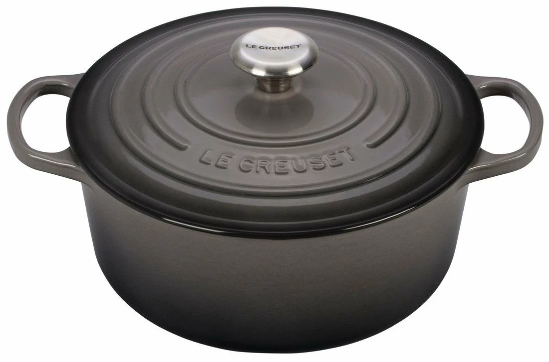 Le Creuset 5-Piece Signature Cookware Set With Stainless Steel Knobs | Oyster Grey 4 Le Creuset 5-Piece Signature Cookware Set With Stainless Steel Knobs | Oyster Grey - Image 2