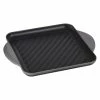 Le Creuset 9.5" Square Signature Enameled Cast Iron Grill Pan | Oyster Grey -Le Creuset Shop oystergrill1