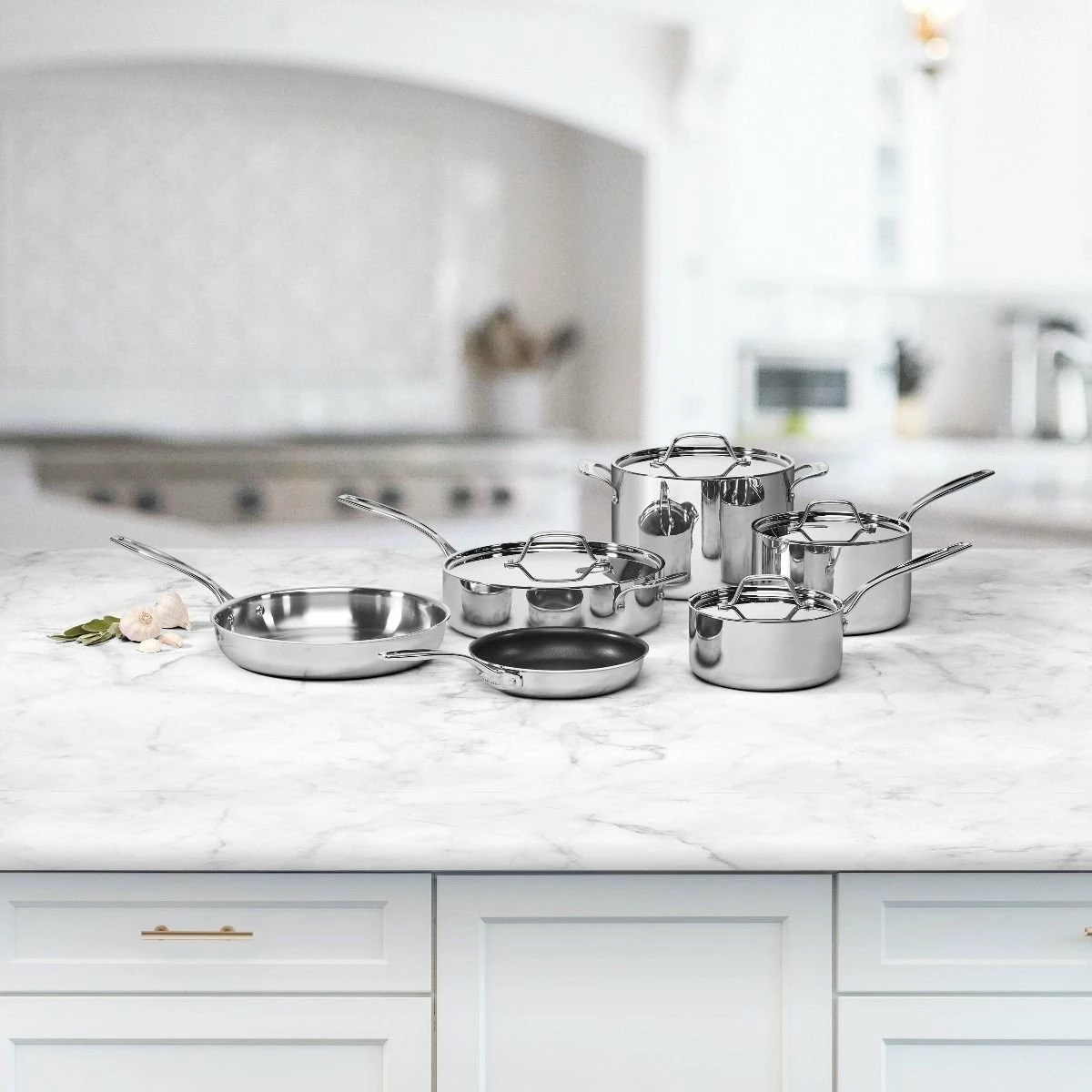 Cuisinart Custom-Clad 5-Ply Stainless Steel Cookware Set | 10-Piece 4 Cuisinart Custom-Clad 5-Ply Stainless Steel Cookware Set | 10-Piece - Image 2