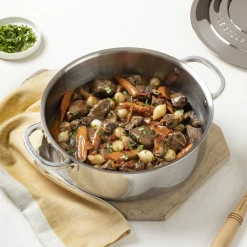 Le Creuset 4.5 Qt. Tri-Ply Stainless Steel Rondeau With Lid -Le Creuset Shop rondeau5