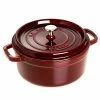 Staub 9 Qt. Round Cocotte/Dutch Oven | Multiple Colors Available -Le Creuset Shop round cocotte 9qt grenadine 9 1