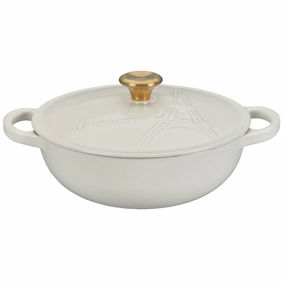 Le Creuset 2.5Qt Signature Cocotte Eiffel Tower Collection | White 5 Le Creuset 2.5Qt Signature Cocotte Eiffel Tower Collection | White - Image 3