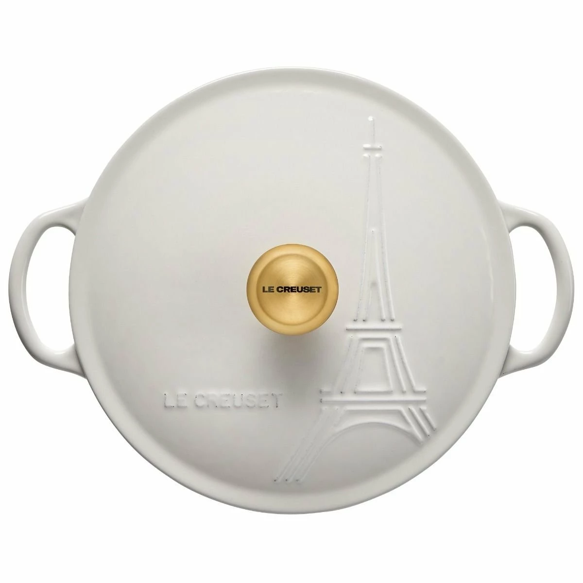 Le Creuset 2.5Qt Signature Cocotte Eiffel Tower Collection | White 7 Le Creuset 2.5Qt Signature Cocotte Eiffel Tower Collection | White - Image 5