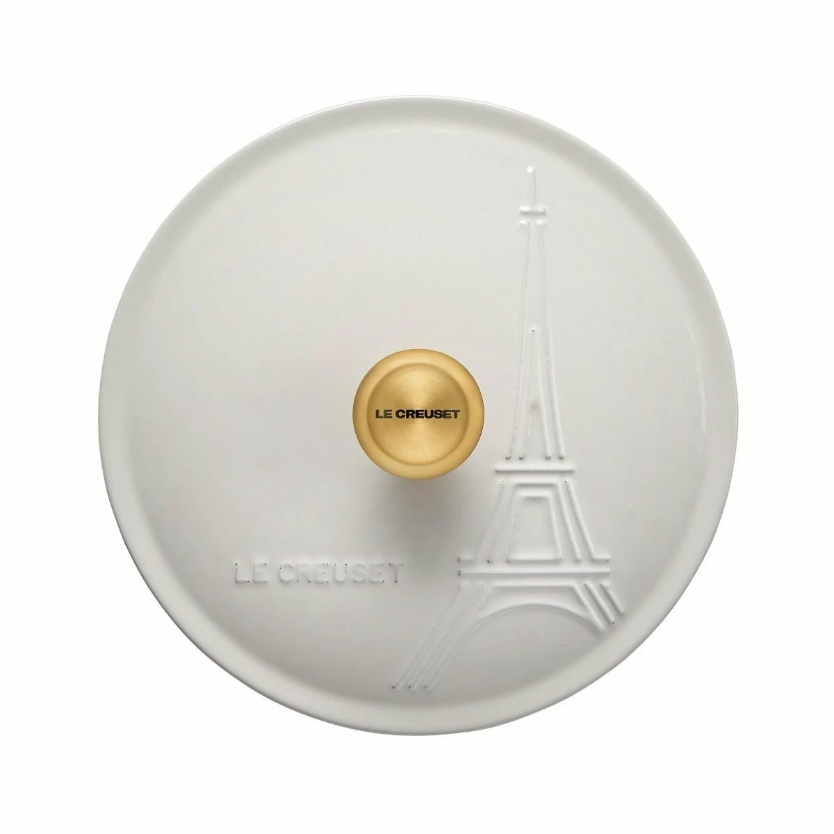 Le Creuset 2.5Qt Signature Cocotte Eiffel Tower Collection | White 4 Le Creuset 2.5Qt Signature Cocotte Eiffel Tower Collection | White - Image 2