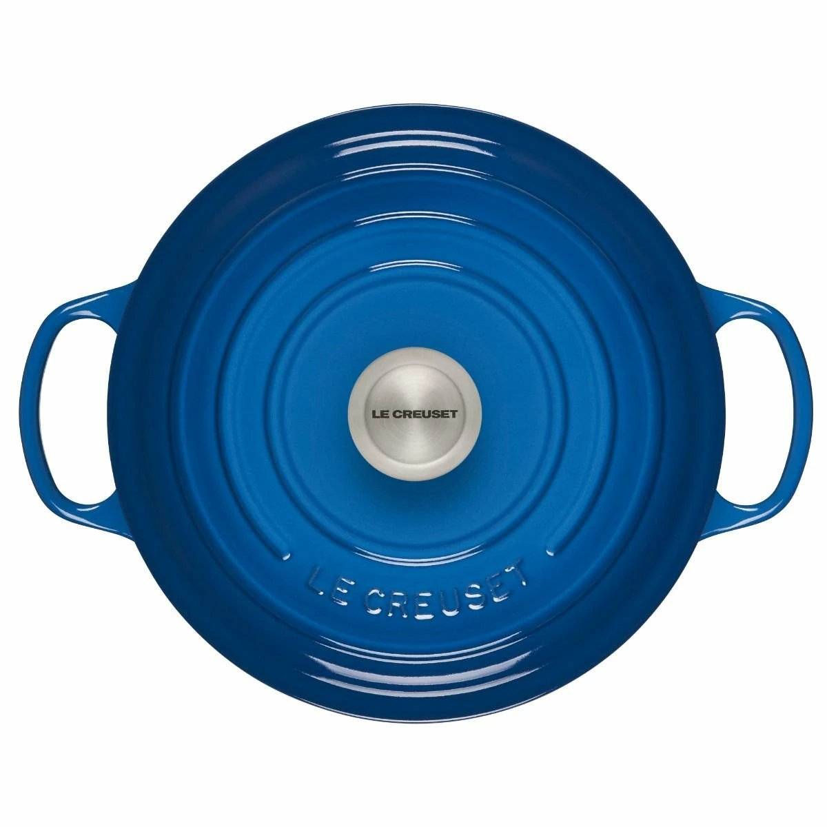 Le Creuset 5.5 Qt. Round Signature Cast Iron Dutch Oven With Stainless Steel Knob | Marseille Blue 4 Le Creuset 5.5 Qt. Round Signature Cast Iron Dutch Oven With Stainless Steel Knob | Marseille Blue - Image 2