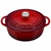 Le Creuset 2.75 Qt. Shallow Round Dutch Oven | Cerise 2 Le Creuset 2.75 Qt. Shallow Round Dutch Oven | Cerise -Le Creuset Shop rs11060 l2545 2267ss