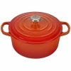 Le Creuset 3.5 Qt. Round Signature Dutch Oven With Stainless Steel Knob | Flame Orange -Le Creuset Shop rs11159 ls2501 222ss
