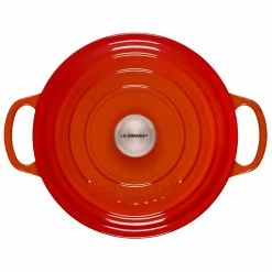 Le Creuset 3.5 Qt. Round Signature Dutch Oven With Stainless Steel Knob | Flame Orange 11 Le Creuset 3.5 Qt. Round Signature Dutch Oven With Stainless Steel Knob | Flame Orange -Le Creuset Shop rs11161 ls2501 222ss 3