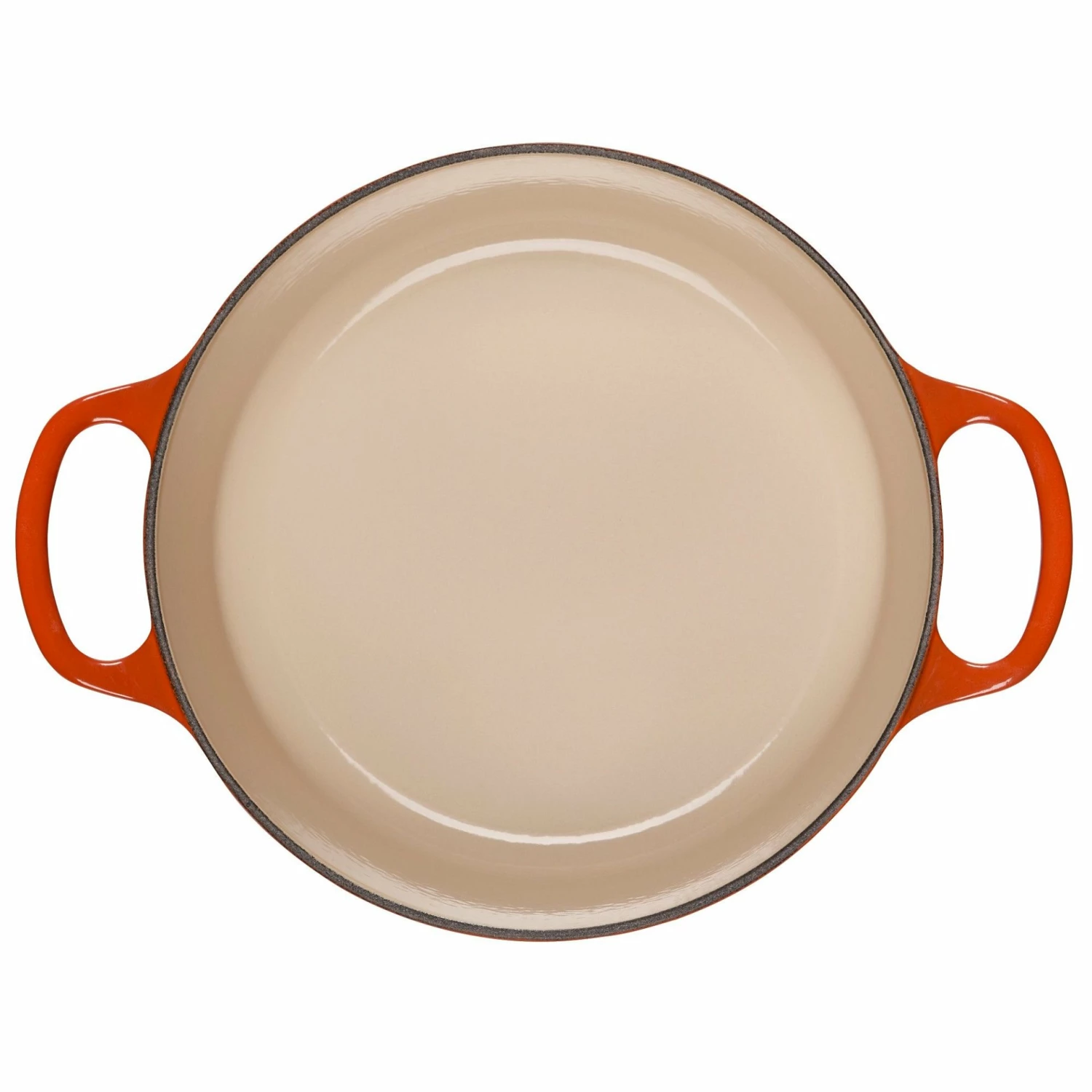 Le Creuset 3.5 Qt. Round Signature Dutch Oven With Stainless Steel Knob | Flame Orange 6 Le Creuset 3.5 Qt. Round Signature Dutch Oven With Stainless Steel Knob | Flame Orange - Image 4