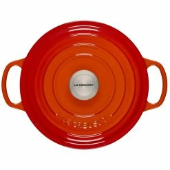 Le Creuset 4.5 Qt. Round Signature Dutch Oven With Stainless Steel Knob | Flame Orange 11 Le Creuset 4.5 Qt. Round Signature Dutch Oven With Stainless Steel Knob | Flame Orange -Le Creuset Shop rs11165 ls2501 242ss 3