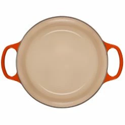 Le Creuset 4.5 Qt. Round Signature Dutch Oven With Stainless Steel Knob | Flame Orange 12 Le Creuset 4.5 Qt. Round Signature Dutch Oven With Stainless Steel Knob | Flame Orange -Le Creuset Shop rs11166 ls2501 242ss inside