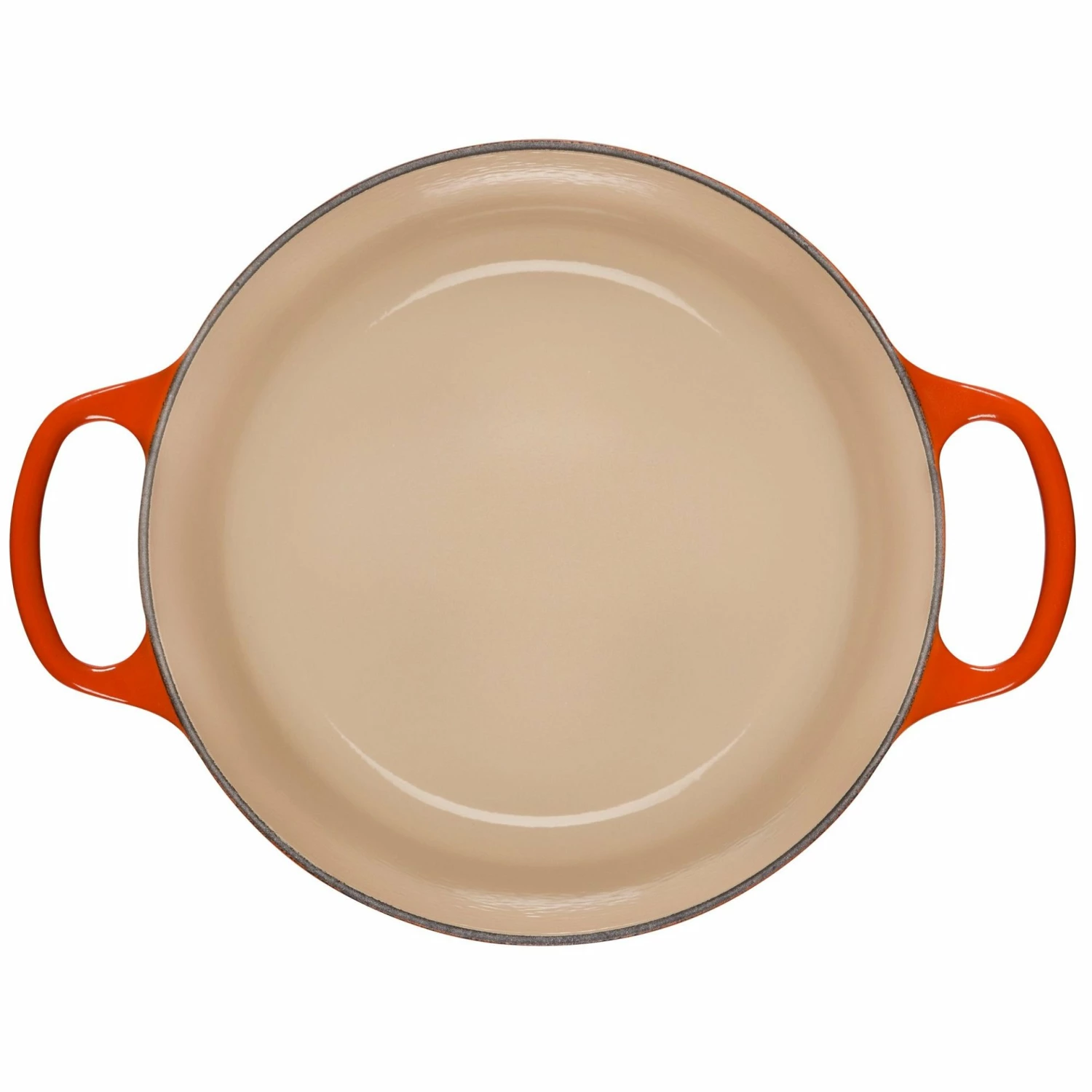 Le Creuset 4.5 Qt. Round Signature Dutch Oven With Stainless Steel Knob | Flame Orange 5 Le Creuset 4.5 Qt. Round Signature Dutch Oven With Stainless Steel Knob | Flame Orange - Image 3