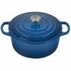 Le Creuset 3.5 Qt. Round Signature Dutch Oven With Stainless Steel Knob | Marseille Blue 2 Le Creuset 3.5 Qt. Round Signature Dutch Oven With Stainless Steel Knob | Marseille Blue -Le Creuset Shop rs11191 ls2501 2259ss 1