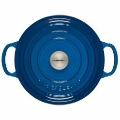 Le Creuset 3.5 Qt. Round Signature Dutch Oven With Stainless Steel Knob | Marseille Blue 10 Le Creuset 3.5 Qt. Round Signature Dutch Oven With Stainless Steel Knob | Marseille Blue -Le Creuset Shop rs11193 ls2501 2259ss 3 1
