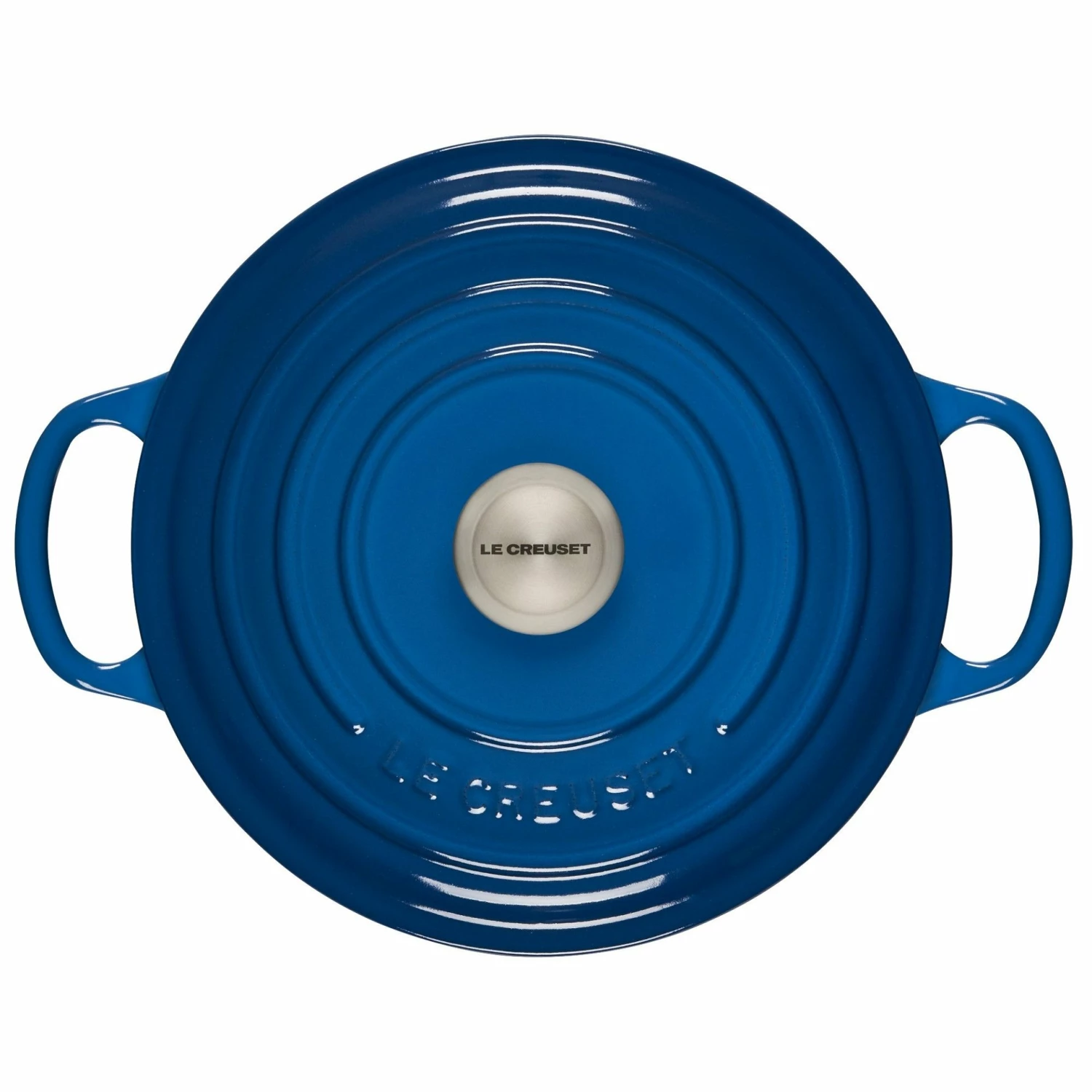 Le Creuset 3.5 Qt. Round Signature Dutch Oven With Stainless Steel Knob | Marseille Blue 5 Le Creuset 3.5 Qt. Round Signature Dutch Oven With Stainless Steel Knob | Marseille Blue - Image 3