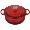 Le Creuset 4.5 Qt. Round Signature Dutch Oven With Stainless Steel Knob | Cerise/Cherry Red 1 Le Creuset 4.5 Qt. Round Signature Dutch Oven With Stainless Steel Knob | Cerise/Cherry Red -Le Creuset Shop rs11207 ls2501 2467ss
