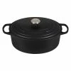 Le Creuset 6.75 Qt. Oval Signature Dutch Oven With Stainless Steel Knob | Licorice 1 Le Creuset 6.75 Qt. Oval Signature Dutch Oven With Stainless Steel Knob | Licorice -Le Creuset Shop rs11831 ls2502 3120ss lpr