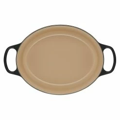 Le Creuset 6.75 Qt. Oval Signature Dutch Oven With Stainless Steel Knob | Licorice -Le Creuset Shop rs11834 ls2502 3120ss 4 lpr
