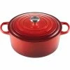 Le Creuset 9 Qt. Round Signature Dutch Oven With Stainless Steel Knob | Cerise/Cherry Red -Le Creuset Shop rs11938 lc 20200311 fr ps os 21177300602430 001s 1