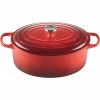 Le Creuset 9.5 Qt. Oval Signature Dutch Oven With Stainless Steel Knob | Cerise/Cherry Red -Le Creuset Shop rs11961 lc 20191107 fr ps 00003 s