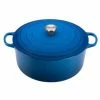 Le Creuset 13.25 Qt. Round Signature Cast Iron Dutch Oven With Stainless Steel Knob | Marseille Blue -Le Creuset Shop rs12260 ls2501 3459ss