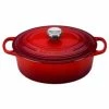 Le Creuset 2.75 Qt. Oval Signature Dutch Oven With Stainless Steel Knob | Cerise/Cherry Red 2 Le Creuset 2.75 Qt. Oval Signature Dutch Oven With Stainless Steel Knob | Cerise/Cherry Red -Le Creuset Shop rs12266 ls2502 2367ss 1