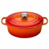 Le Creuset 2.75 Qt. Oval Signature Dutch Oven With Stainless Steel Knob | Flame Orange 2 Le Creuset 2.75 Qt. Oval Signature Dutch Oven With Stainless Steel Knob | Flame Orange -Le Creuset Shop rs12280 ls2502 232ss 1
