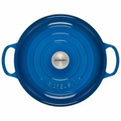 Le Creuset 3.5 Qt. Signature Enameled Cast Iron Braiser With Stainless Steel Knob | Marseille Blue 11 Le Creuset 3.5 Qt. Signature Enameled Cast Iron Braiser With Stainless Steel Knob | Marseille Blue -Le Creuset Shop rs12495 ls2532 3059 3