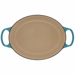 Le Creuset 6.75 Qt. Oval Signature Dutch Oven With Stainless Steel Knob | Caribbean Blue -Le Creuset Shop rs12540 ls2502 3117ss 4
