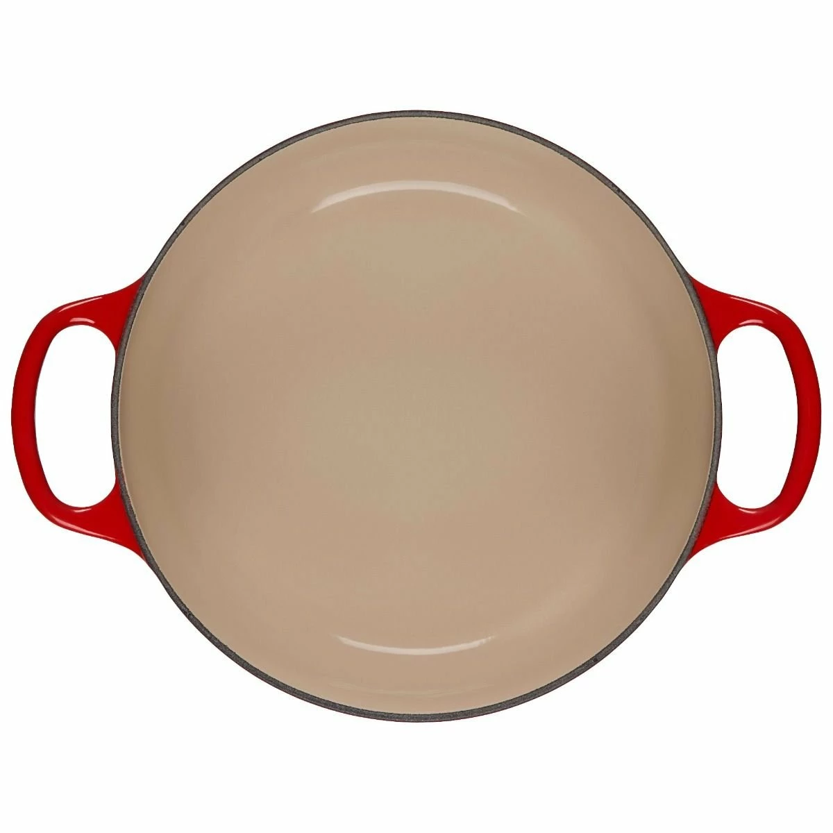 Le Creuset 3.5 Qt. Round Signature Dutch Oven With Stainless Steel Heart Knob | Cerise/Cherry Red 6 Le Creuset 3.5 Qt. Round Signature Dutch Oven With Stainless Steel Heart Knob | Cerise/Cherry Red - Image 4