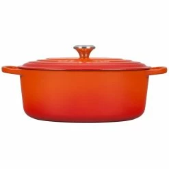 Le Creuset 6.75 Qt. Oval Signature Dutch Oven With Stainless Steel Knob | Flame Orange 11 Le Creuset 6.75 Qt. Oval Signature Dutch Oven With Stainless Steel Knob | Flame Orange -Le Creuset Shop rs14319 ls2502 332 2 scr 1