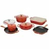 Le Creuset 10-Piece Signature Cookware Set With Stainless Steel Knobs | Flame Orange 1 Le Creuset 10-Piece Signature Cookware Set With Stainless Steel Knobs | Flame Orange -Le Creuset Shop rs14884 ms2110 2ss