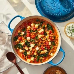 Le Creuset Olive Branch Collection 3.5 Qt. Signature Braiser | Marseille -Le Creuset Shop rs16889 220511 lecreuset olivebranchbraiser recipecardret