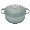 Le Creuset 4.5 Qt. Round Signature Dutch Oven With Stainless Steel Knob | Sea Salt 1 Le Creuset 4.5 Qt. Round Signature Dutch Oven With Stainless Steel Knob | Sea Salt -Le Creuset Shop rs17055 ls2501 24717ss 1 1