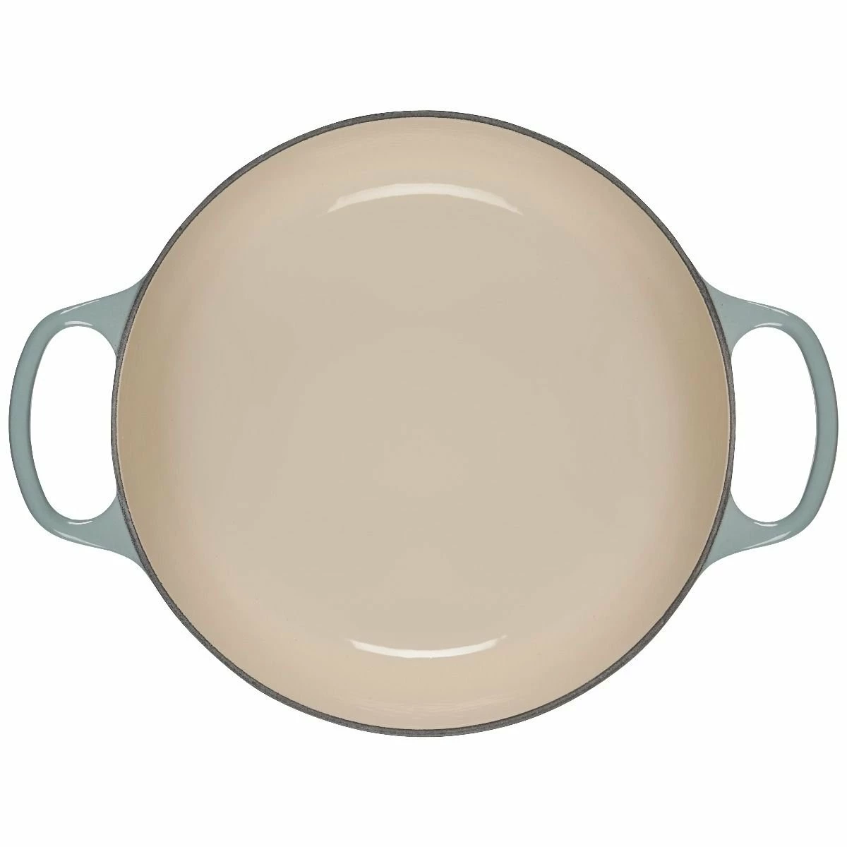 Le Creuset 5.5 Qt. Round Signature Dutch Oven With Stainless Steel Knob | Sea Salt 6 Le Creuset 5.5 Qt. Round Signature Dutch Oven With Stainless Steel Knob | Sea Salt - Image 4