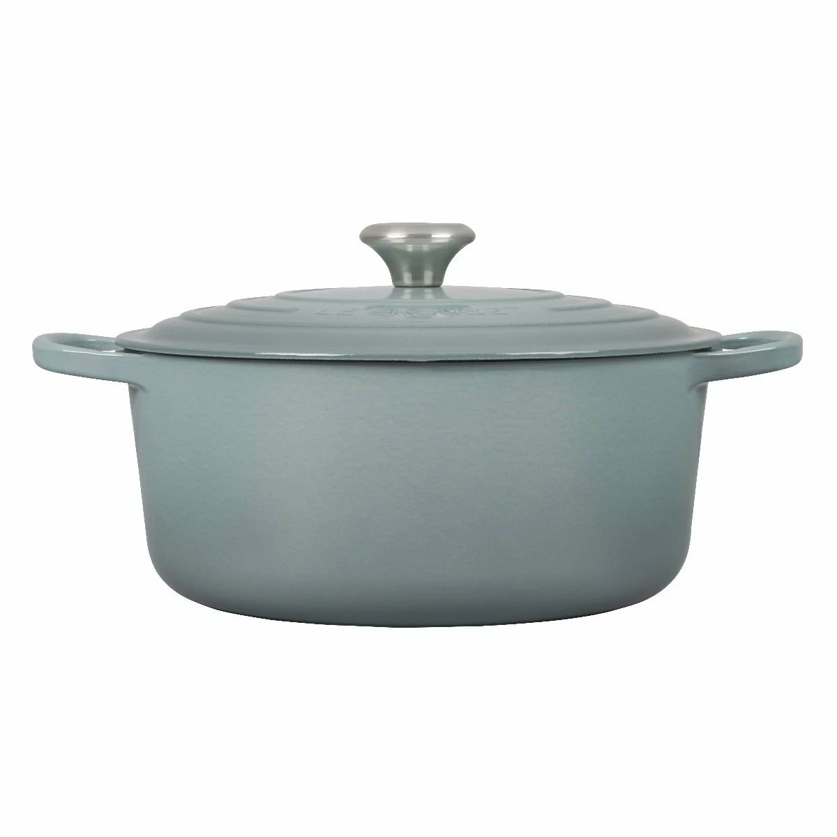 Le Creuset 7.25 Qt. Round Signature Dutch Oven With Stainless Steel Knob | Sea Salt 4 Le Creuset 7.25 Qt. Round Signature Dutch Oven With Stainless Steel Knob | Sea Salt - Image 2
