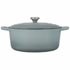 Le Creuset 9 Qt. Round Signature Dutch Oven With Stainless Steel Knob | Sea Salt 11 Le Creuset 9 Qt. Round Signature Dutch Oven With Stainless Steel Knob | Sea Salt -Le Creuset Shop rs17068 ls2501 30717ss 2