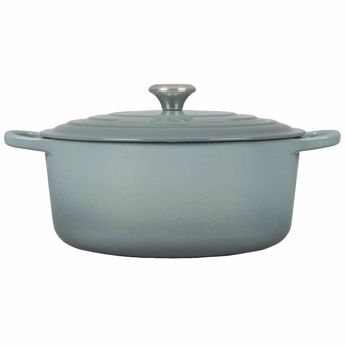 Le Creuset 9 Qt. Round Signature Dutch Oven With Stainless Steel Knob | Sea Salt 4 Le Creuset 9 Qt. Round Signature Dutch Oven With Stainless Steel Knob | Sea Salt - Image 2