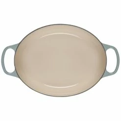 Le Creuset 6.75 Qt. Oval Signature Dutch Oven With Stainless Steel Knob | Sea Salt -Le Creuset Shop rs17074 ls2502 31717ss 4