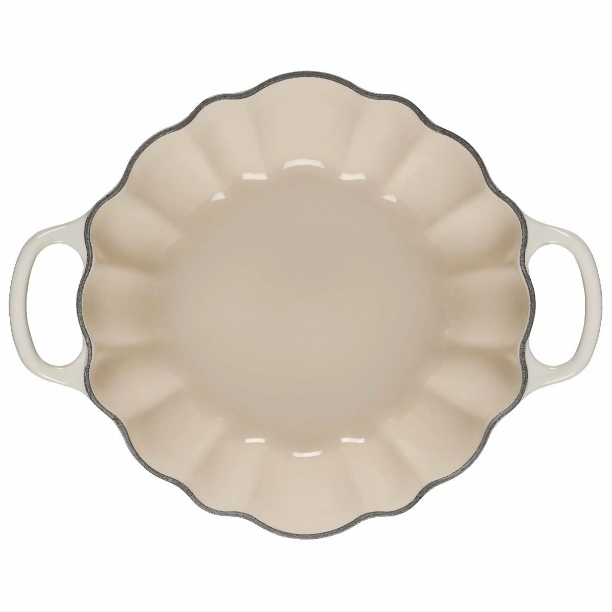 Le Creuset 4 Qt. Pumpkin Cocotte | Meringue 4 Le Creuset 4 Qt. Pumpkin Cocotte | Meringue - Image 3