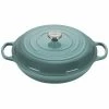 Le Creuset 5 Qt. Signature Enameled Cast Iron Braiser With Stainless Steel Knob | Sea Salt 1 Le Creuset 5 Qt. Signature Enameled Cast Iron Braiser With Stainless Steel Knob | Sea Salt -Le Creuset Shop rs17354 rs12501 ls2532 32717ss p lpr