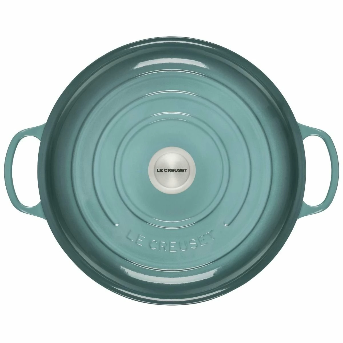 Le Creuset 5 Qt. Signature Enameled Cast Iron Braiser With Stainless Steel Knob | Sea Salt 5 Le Creuset 5 Qt. Signature Enameled Cast Iron Braiser With Stainless Steel Knob | Sea Salt - Image 3