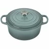 Le Creuset 3.5 Qt. Round Signature Dutch Oven With Stainless Steel Knob| Sea Salt -Le Creuset Shop rs17358 rs11195 ls2501 22717ss p