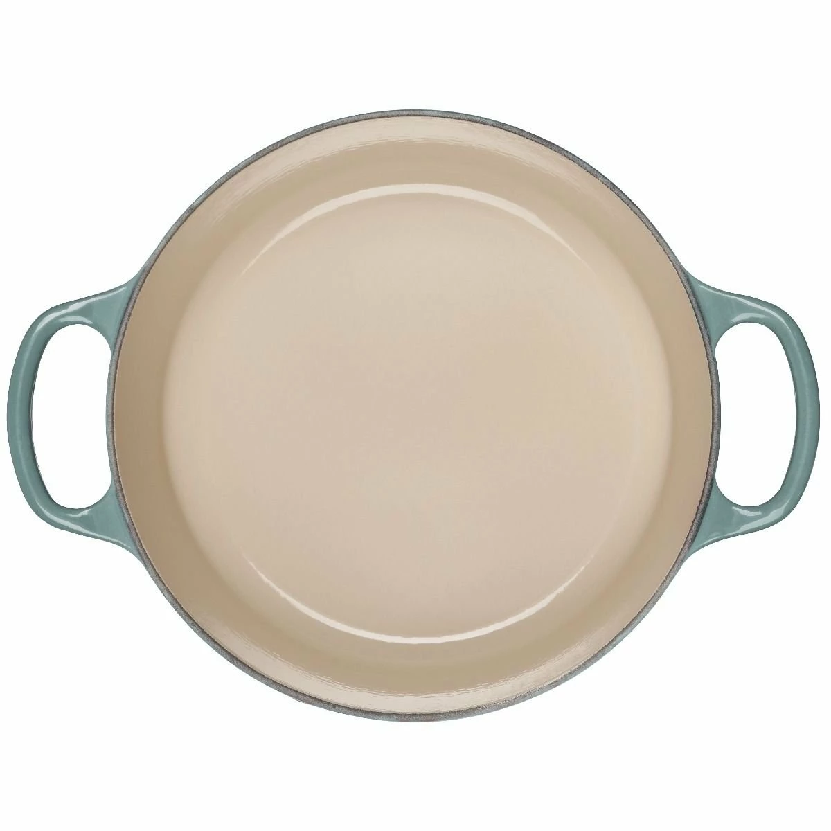 Le Creuset 3.5 Qt. Round Signature Dutch Oven With Stainless Steel Knob| Sea Salt 6 Le Creuset 3.5 Qt. Round Signature Dutch Oven With Stainless Steel Knob| Sea Salt - Image 4