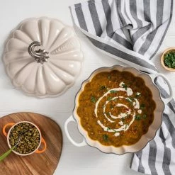 Le Creuset 4 Qt. Pumpkin Cocotte | Meringue 15 Le Creuset 4 Qt. Pumpkin Cocotte | Meringue -Le Creuset Shop rs17489 cajun pumpkin soup 2