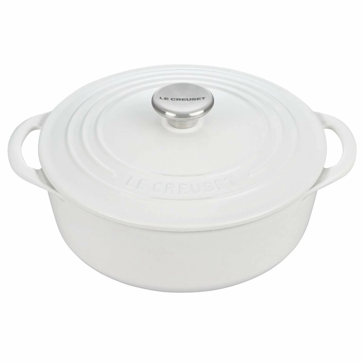 Le Creuset 2.75 Qt. Shallow Round Dutch Oven | White 3 Le Creuset 2.75 Qt. Shallow Round Dutch Oven | White
