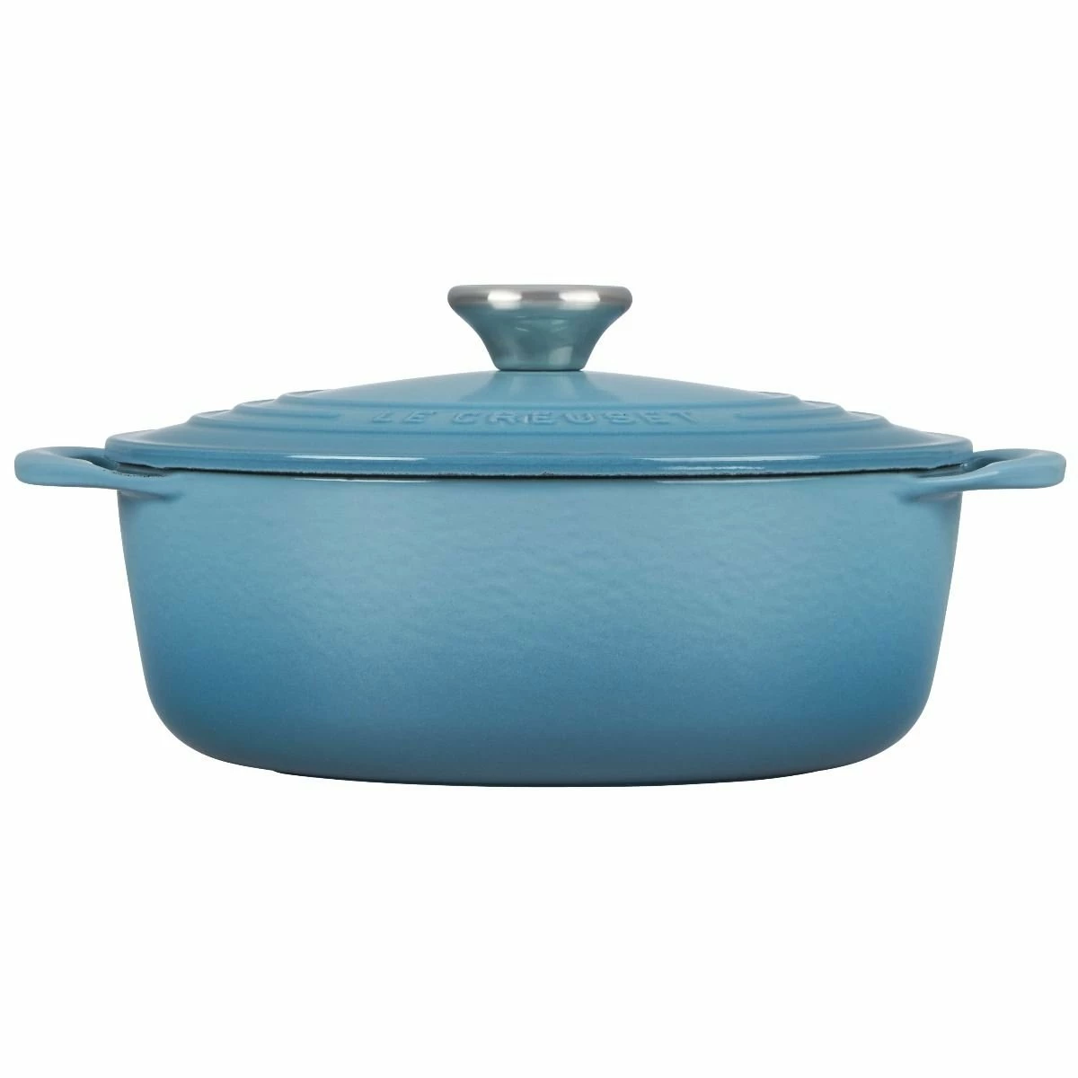 Le Creuset 2.75 Qt. Shallow Round Dutch Oven | Caribbean 4 Le Creuset 2.75 Qt. Shallow Round Dutch Oven | Caribbean - Image 2